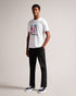 JOSEP-Tops-It's all in the details:The fabric of this product is made of 100% organic cotton. Organic cotton has a proven lower environmental impact than conventional cotton, as it reduces water usage, greenhouse gas emissions, and eliminates the use of harmful chemicals in the farming process. Short sleeve T-shirt Crew neck Capri island print 100% cotton Regular fit O'Shea is 6'2.5" / 1.89m and wears White in a Ted size 3- Ted Baker Romania